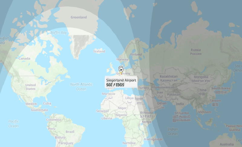 карта полетов