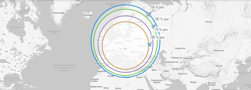 карта полетов