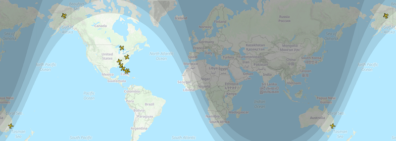 карта полетов
