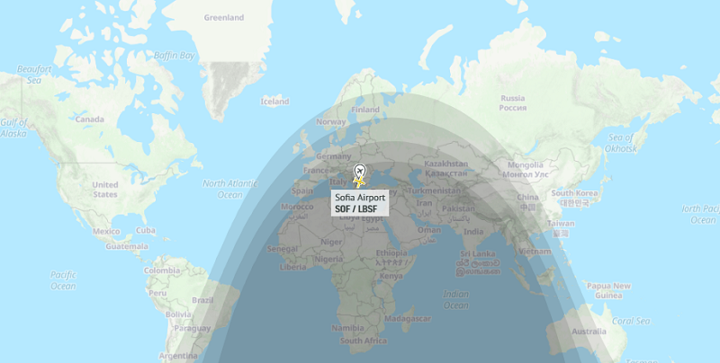 карта полетов