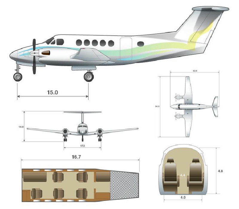 бизнес джет Beechcraft King Air 300