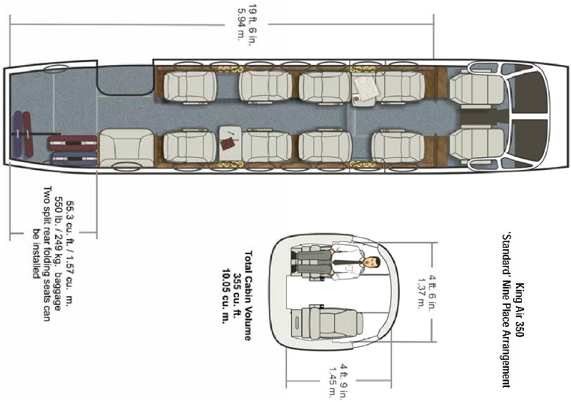 бизнес джет Beechcraft King Air 350