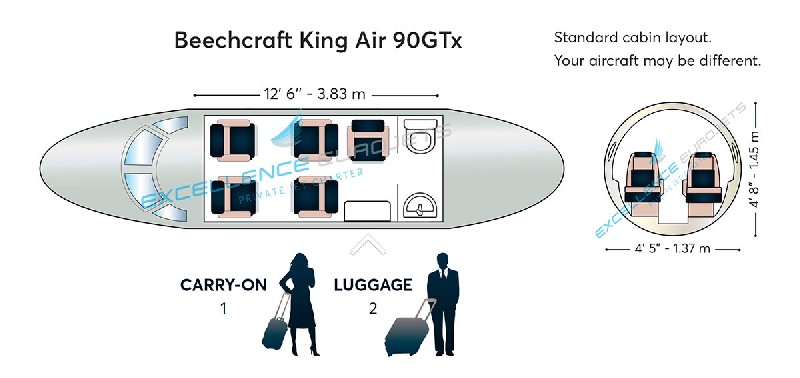 бизнес джет Beechcraft King Air 90