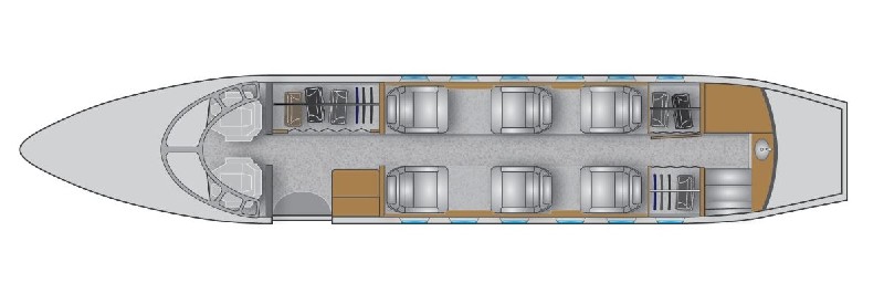 бизнес джет Beechcraft Hawker 800 XP