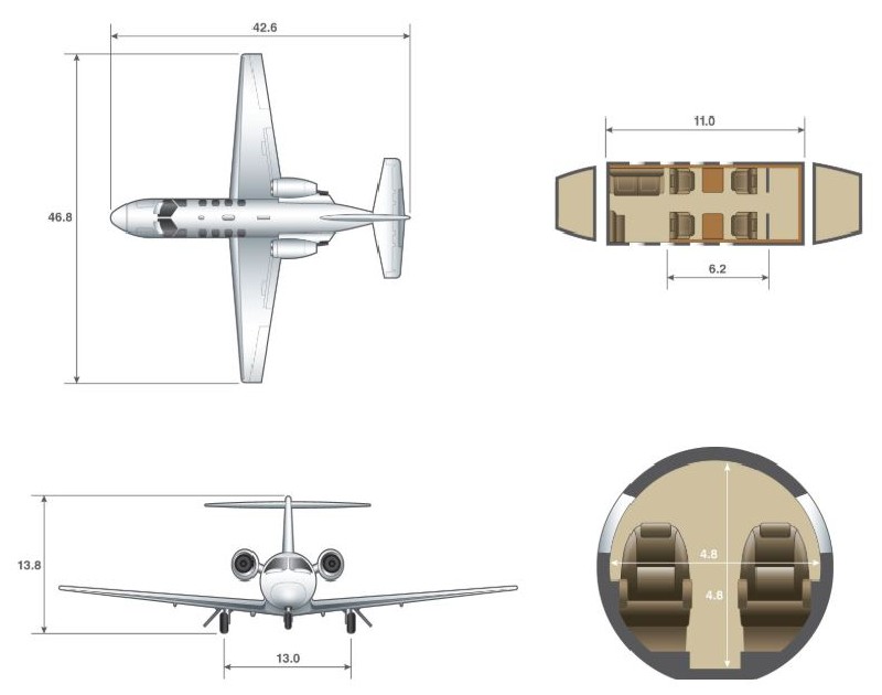 бизнес джет Cessna Citation M2