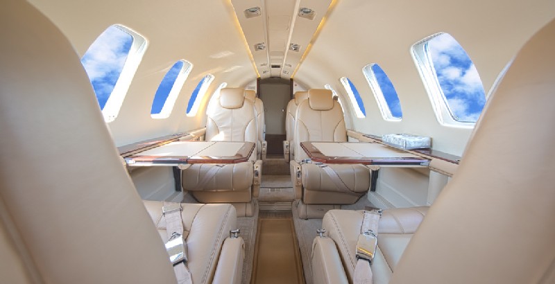 салон бизнес джета Cessna Citation Encore