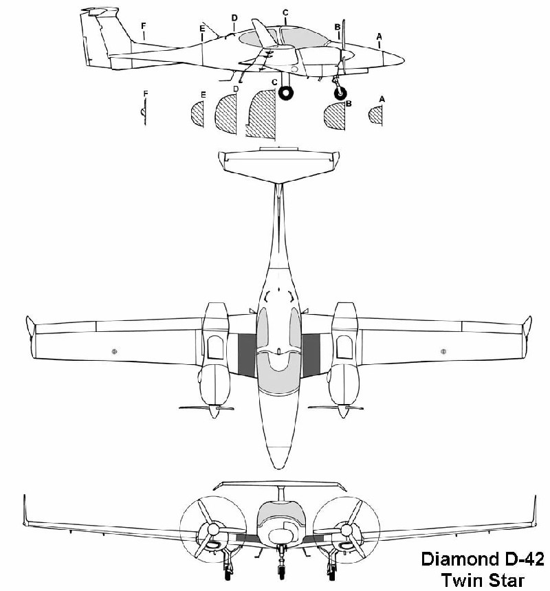 бизнес джет Diamond DA42 Twin star
