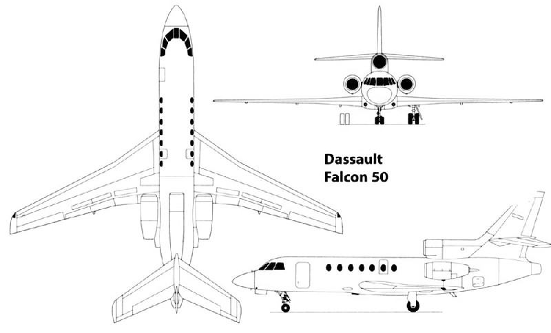 бизнес джет Dassault Falcon 50