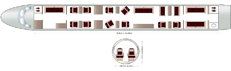 бизнес джет Embraer Lineage 1000