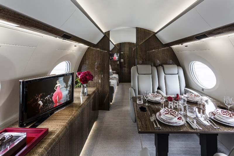 фото частного самолета Gulfstream G650