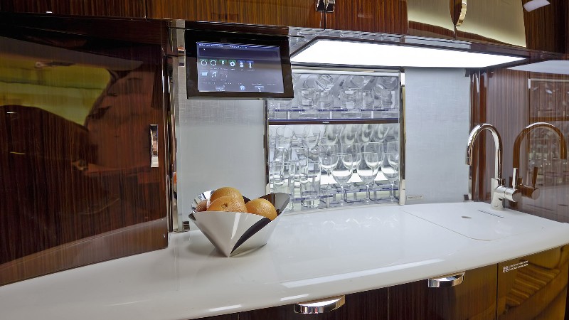 салон бизнес джета Gulfstream G280