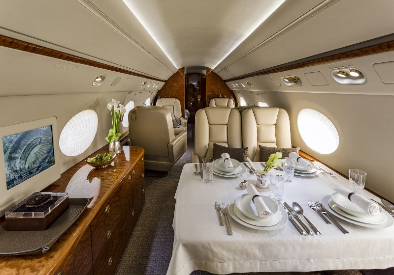 фото частного самолета Gulfstream G550