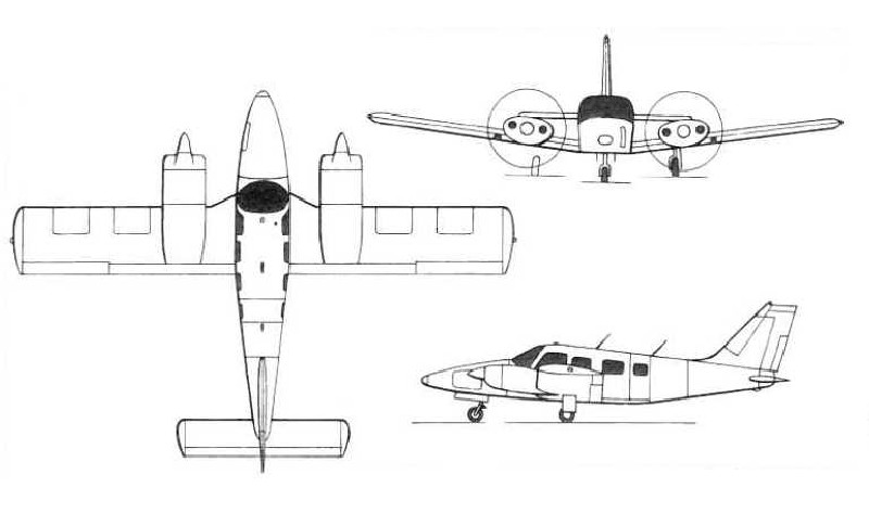 бизнес джет Piper PA34 Seneca